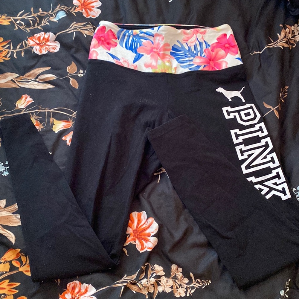 Pink Victoria’s Secret yoga leggings cotton